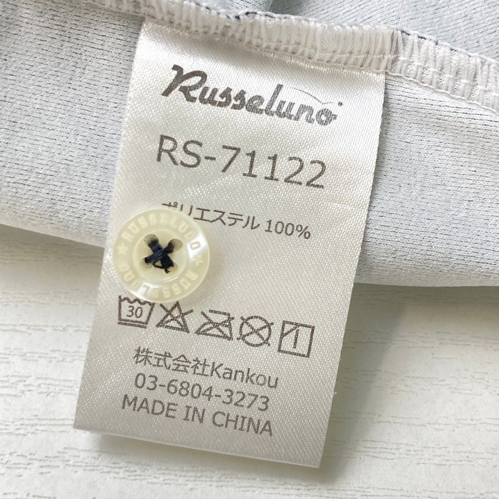 サイズ：4 RUSSELUNO ラッセルノ 半袖ポロシャツ ルチャ刺繍