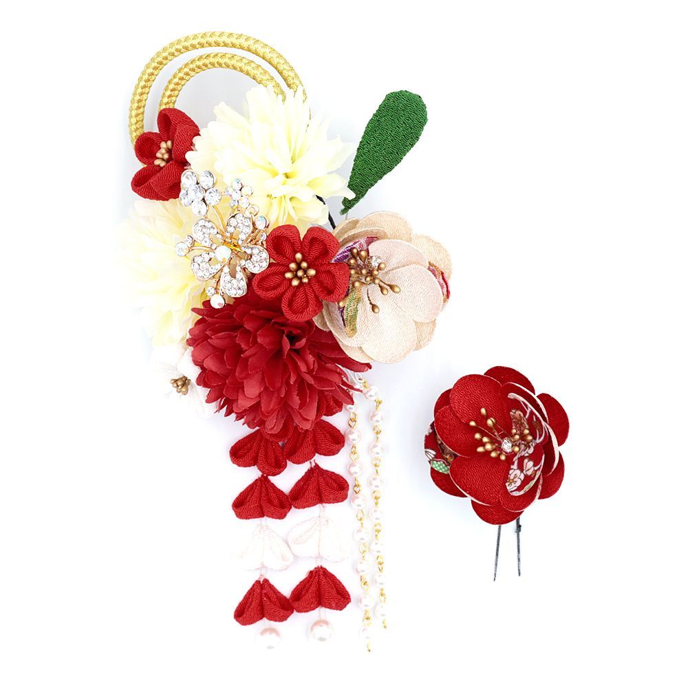 確認 ヘアゴム ヘアリボン ツインテール 1066 桜 春 黄色 菜の花