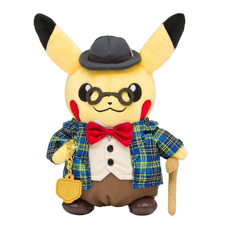 ポケモンセンターオリジナル ぬいぐるみ 紳士風のピカチュウ 21.5×15×10.5 H×W×D 1