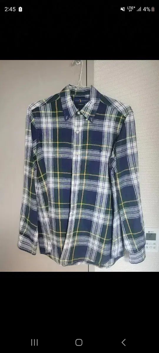 ポロ Ralph Lauren(ラルフローレン) チェック柄 リネン シャツ （ Green Check ）