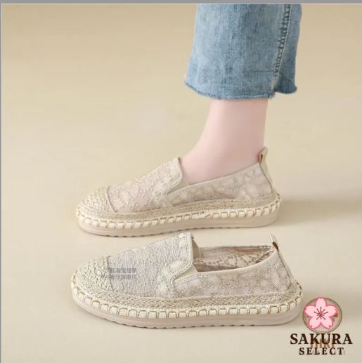 トリーバーチ　エスパドリーユ　フラットシューズ　スリッポン　メッシュ Tory Burch - トリーバーチ エスパドリーユ フラットシューズ