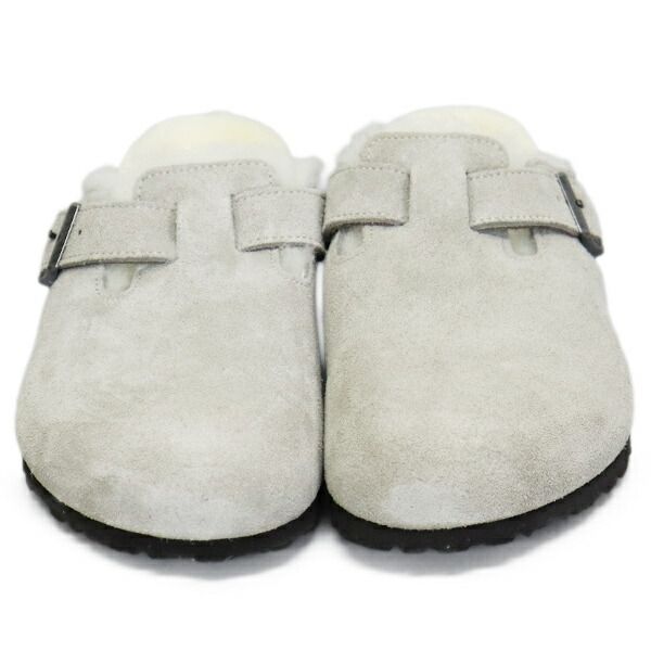 BIRKENSTOCK ビルケンシュトック 1017650 BOSTON SHEARLING ボストン シアリング スエードレザーサンダル STONE COIN レギュラー BI475 レギュラー 43-約28.0cm