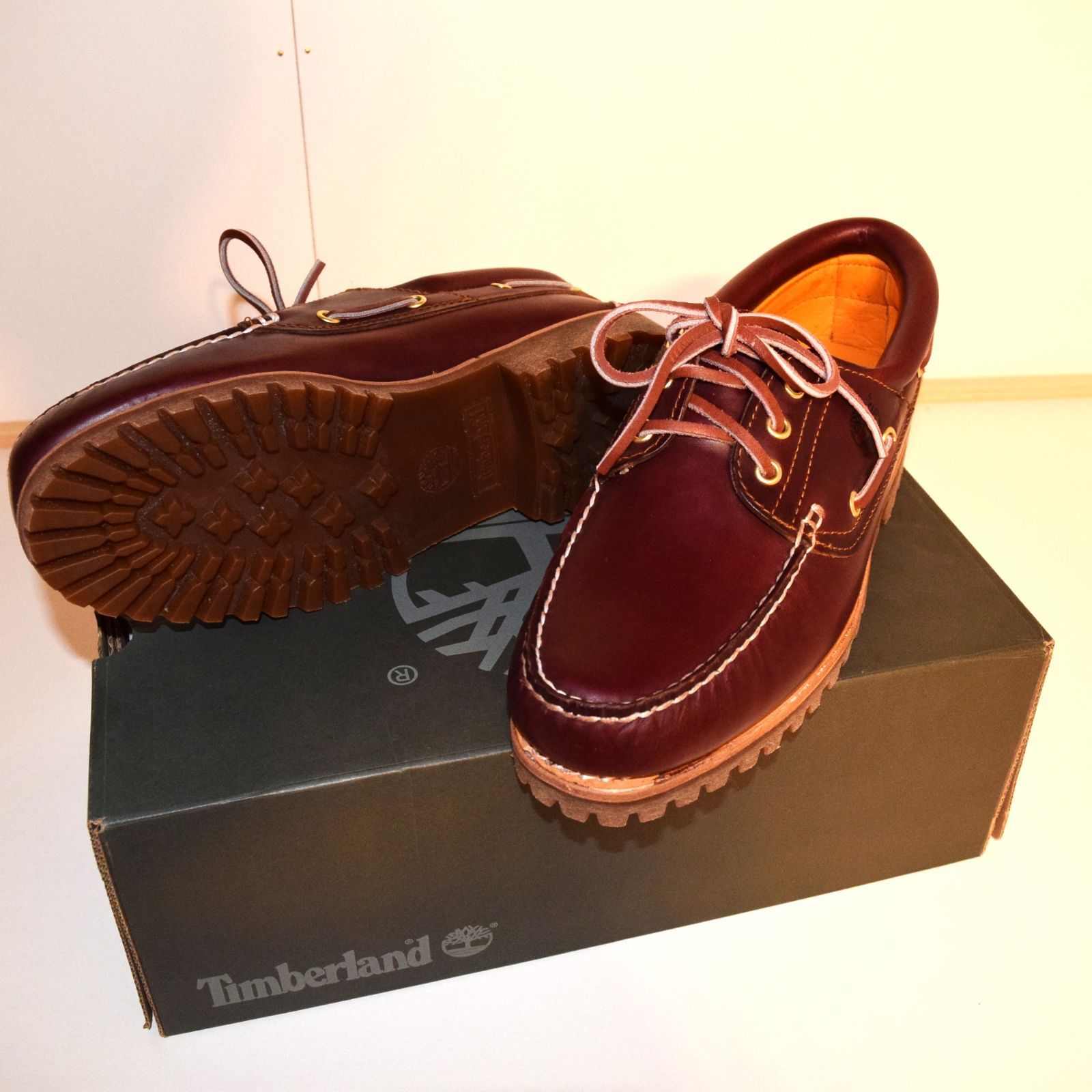 Timberland 3eye スリーアイ バーガンディ - メルカリ