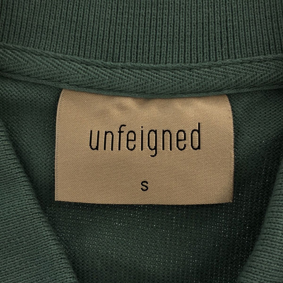 UNFEIGNED アンフェインド ショートスリーブ コットンニットポロシャツ Unfeigned アンフィエンド コットンショートスリーブニット