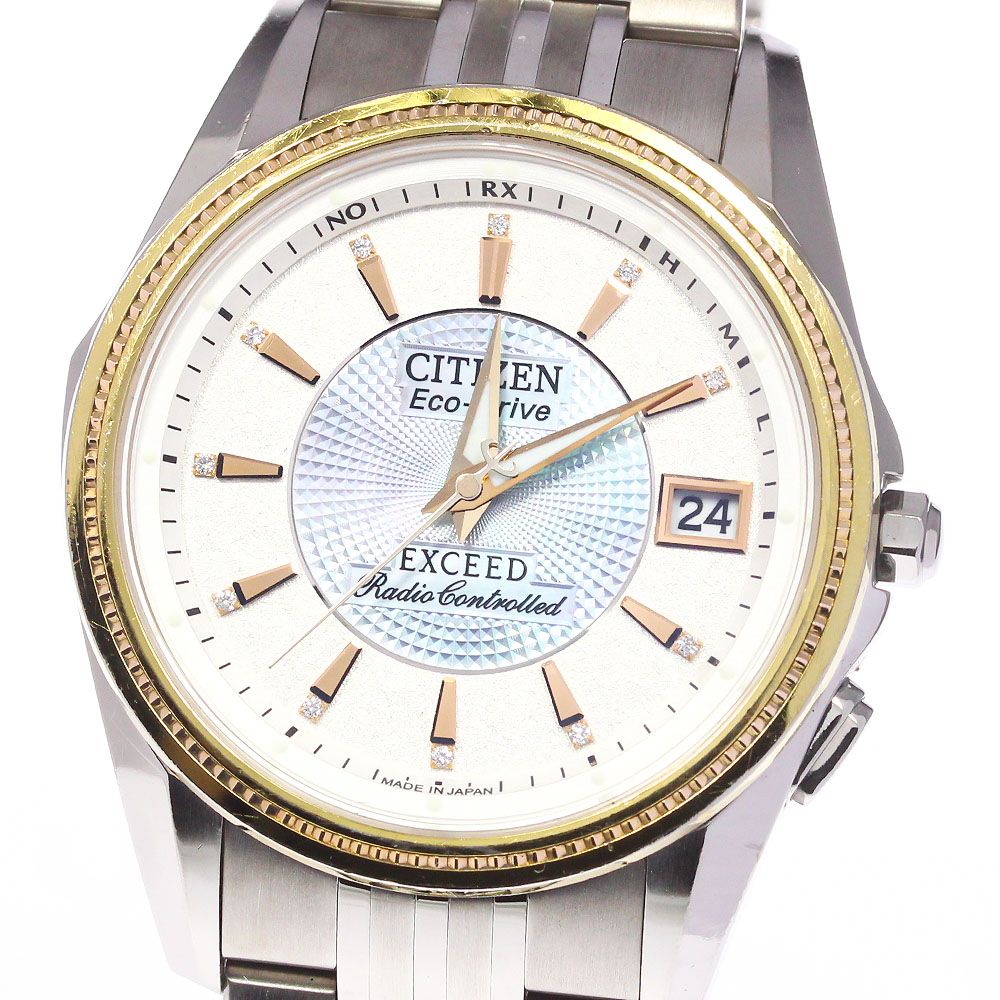シチズン CITIZEN H111-T013881 エクシード エコドライブ 11P ソーラー電波 メンズ_746583