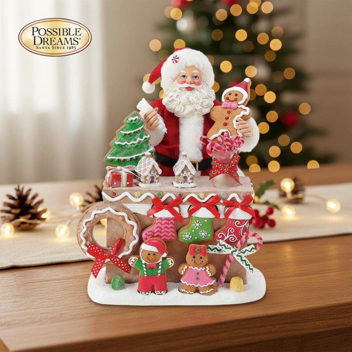 Ginger All the Way! 26.7cm | サンタ サンタクロース 人形 置物 フィギュア クリスマス ホリデー Possible Dreams 正規輸入品