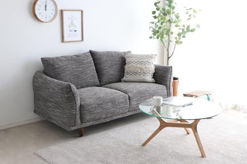 大 リビングテーブル モダンデザイン 強化ガラス ナチュラル × ウォールナット無垢 直径80cm 丸型 ガラステーブル 354204 AMOR ELEGANT 創業100年の日本家具メーカー 東馬 SIMPLY tohma USTAUSTRALIA_COM_AU