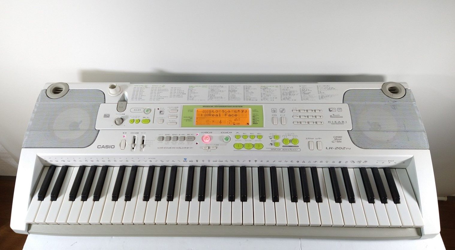 CASIO カシオ 光ナビゲーション 電子ピアノ キーボード　LK-202TV