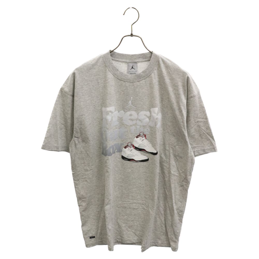 NIKE (ナイキ) 00s AIR JORDAN 5 プリント 半袖 Tシャツ デッドストック グレー