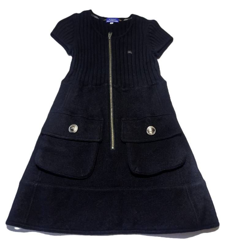 美品 バーバリーブルーレーベル 優木まおみさん着用のチェックのワンピース 38