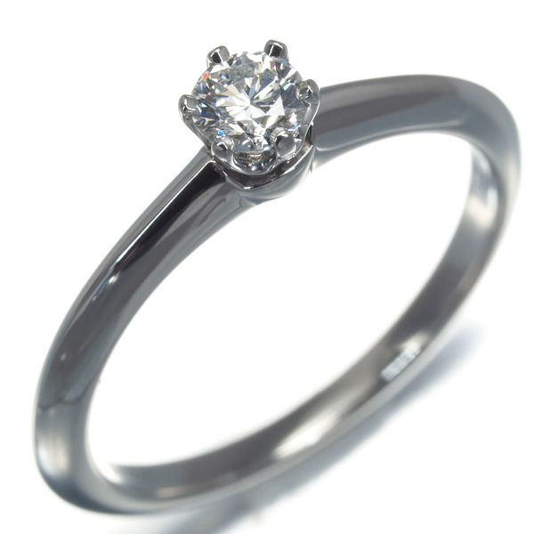 ティファニー リング ダイヤ ダイヤモンド 0.19ct ソリティア 11号  