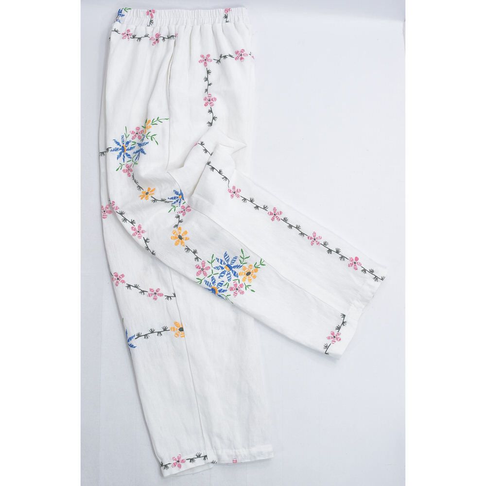 Remakeリメイク 再構築 パッチワーク&フラワー デザイン ルーズ  