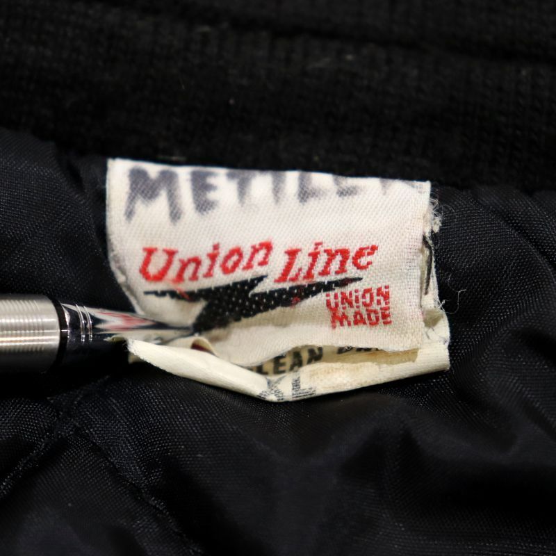 80s USA製 vintage UnionLine ウール Ford ブラック スタジャン