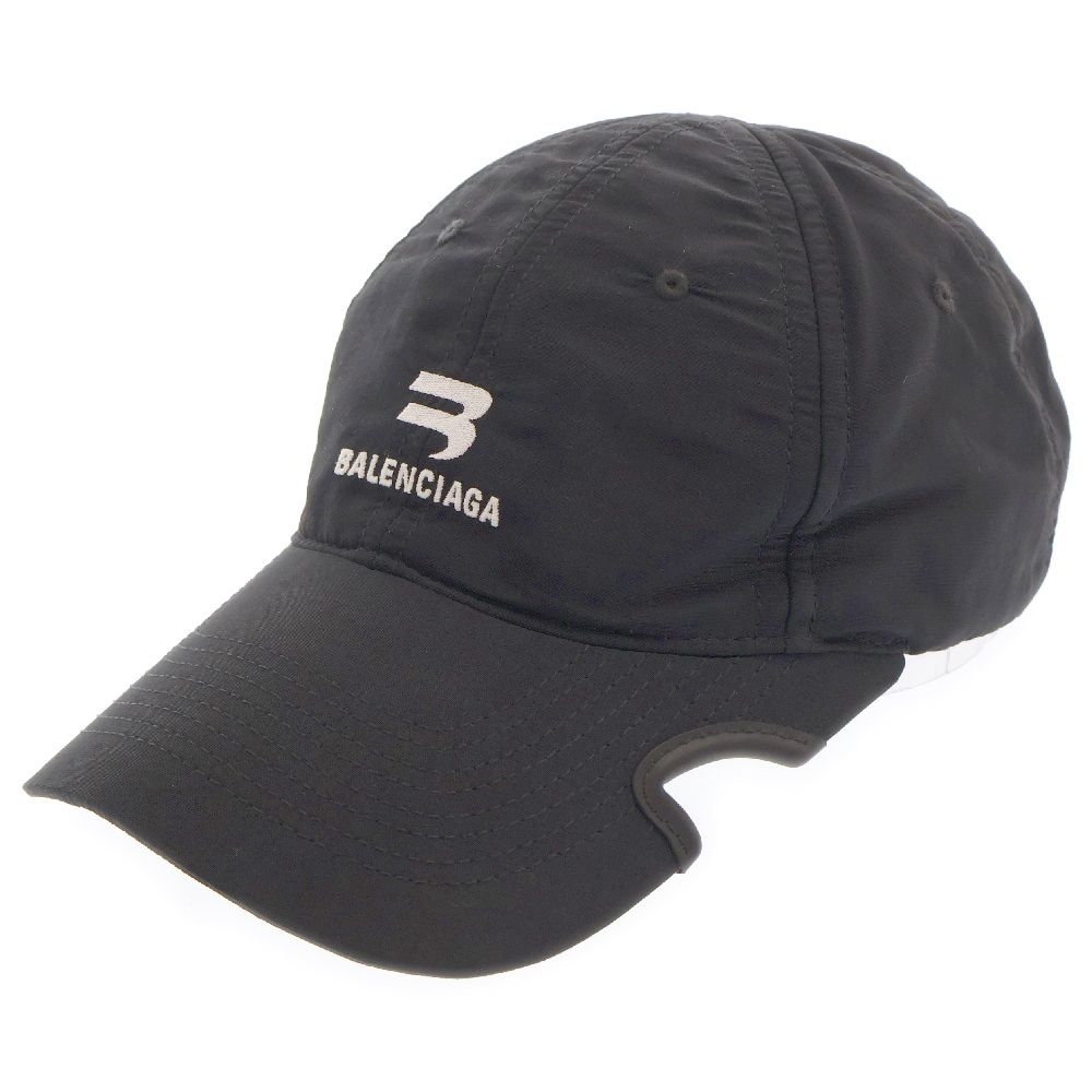 BALENCIAGA (バレンシアガ) SPORTY B スポーティロゴ キャップ 帽子 ブラック 704102 459B1