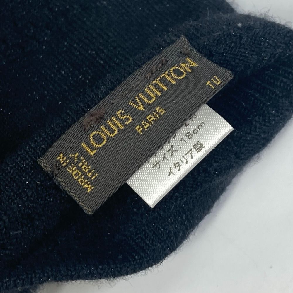 ルイヴィトン パンチング LVロゴ ラメ グローブ 手袋 カシミヤ