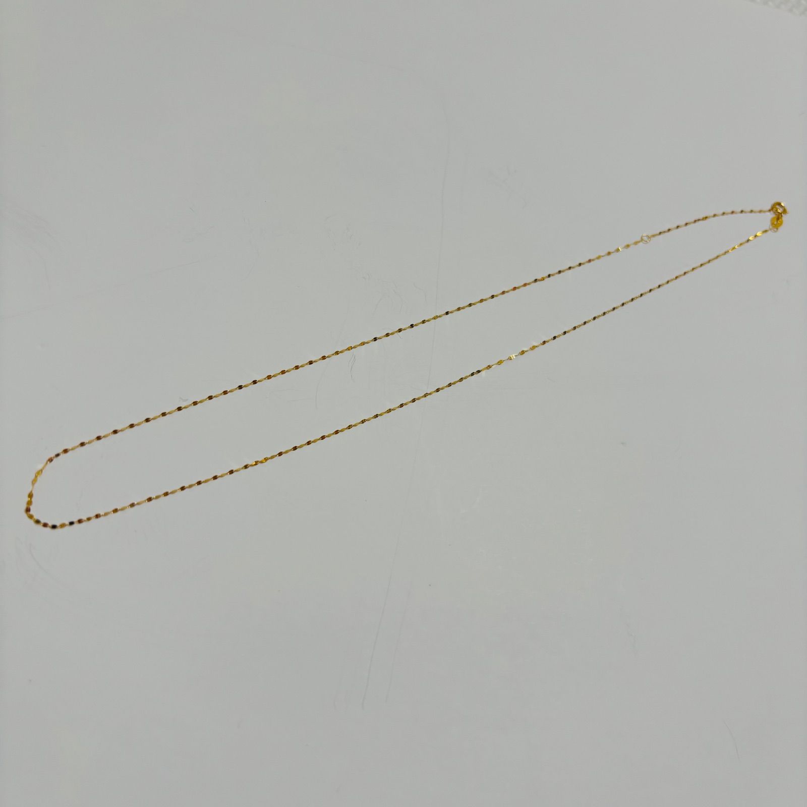 18k ペタル チェーン ネックレス イエロー ゴールド k18 YG 刻印有り 18k ペタル チェーン ネックレス イエロー ゴールド k18 YG 刻印