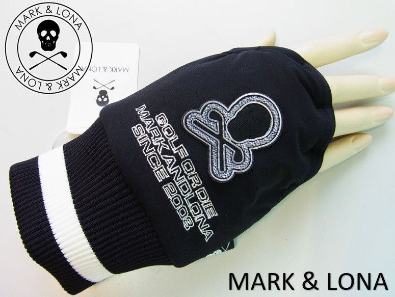 正規 MARK-LONA マーク＆ロナ Ever Polatec Guard Gloves スカルロゴ手甲グローブ右手 MLS-4C-SG05 ブラック黒 本物保証 男女兼用