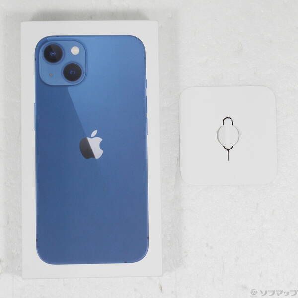 中古品〕 iPhone13 128GB ブルー MLNG3J／A SIMフリー【305】