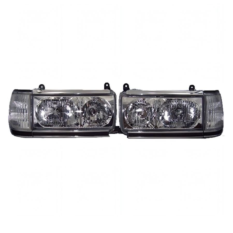 TOYOTA ランクル ランドクルーザー 80系 ヘッドランプ コーナーライト テールランプ 後期グリル 4点 212-1173PXRDEA4 TY819-J0DE2 B10-TY07175GA