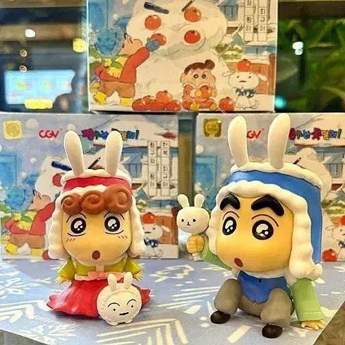 韓国 CGV クレヨンしんちゃん フィギュア 4種 韓国限定 クレヨン