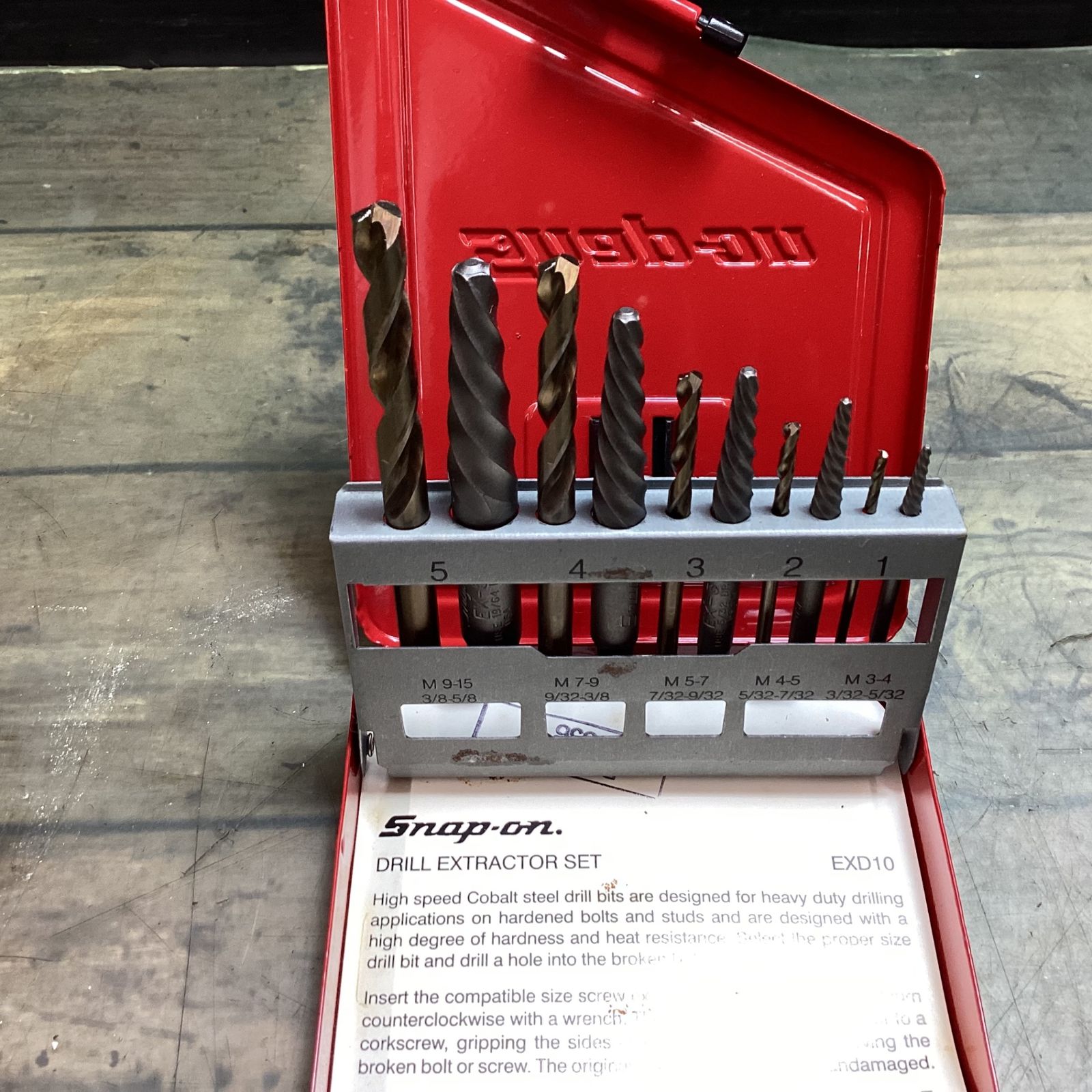 スナップオン Snap-on 正回転用エキストラクター 逆タップ セット 【並行輸入】 EXD10 【東大和店】 - メルカリ