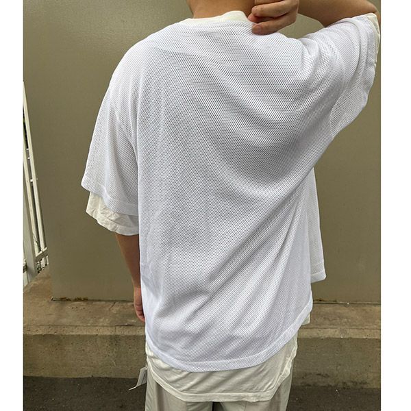 新品】JULIUS 2019 メッシュ Tシャツ ホワイト SAMPLE品-