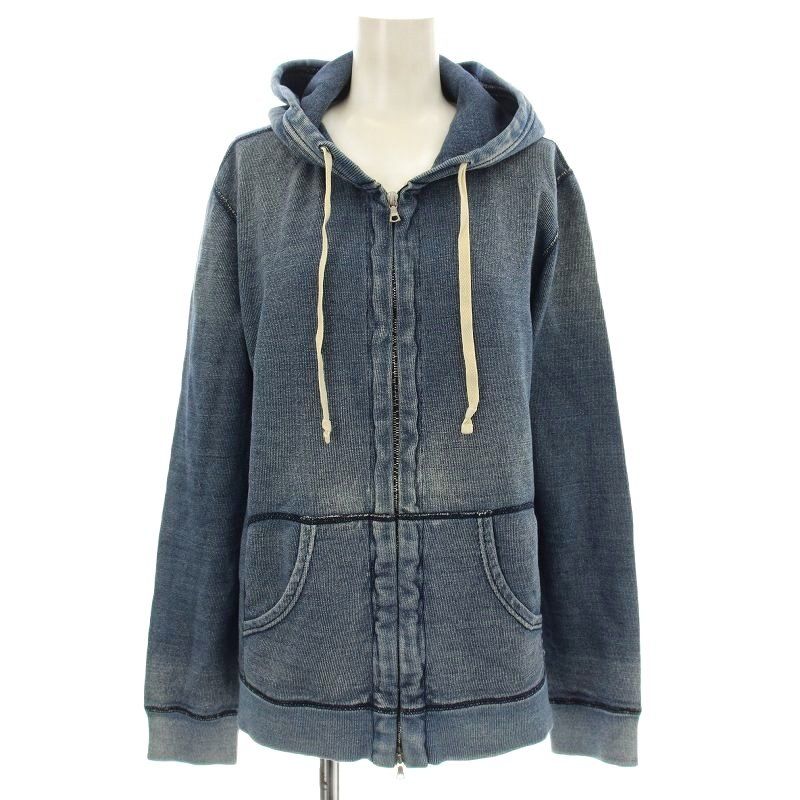 ほぼ未使用 Ron Herman ロンハーマン 長袖ジップアップパーカー M 灰 ほぼ未使用 Ron Herman ロンハーマン 長袖ジップアップパーカー M 灰