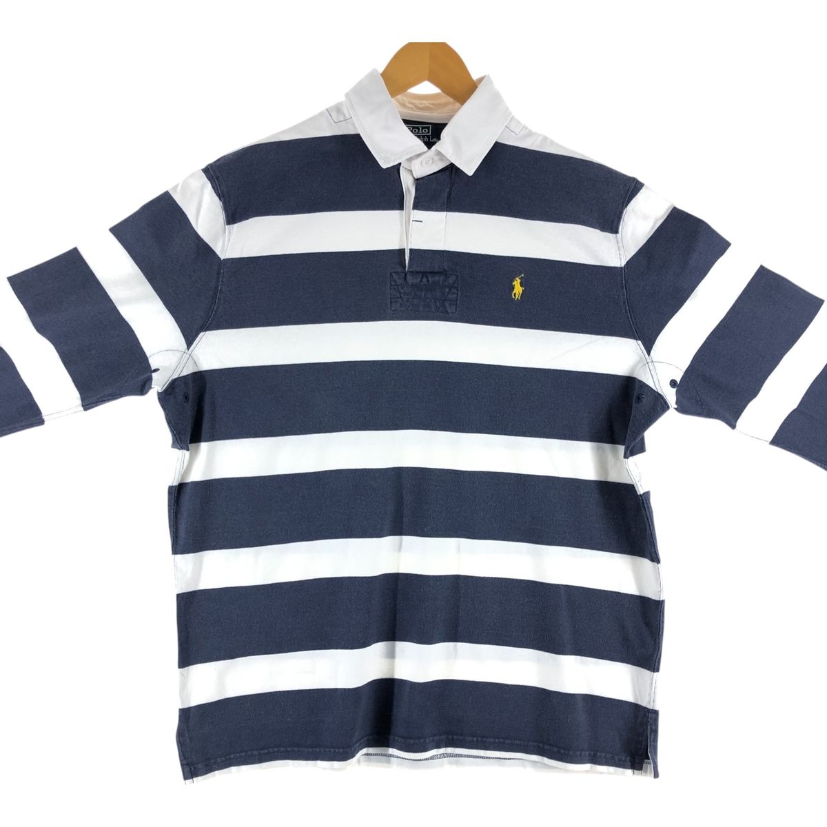 POLO RALPH Lauren ラガーシャツ　ボーダー　アメカジ　古着 楽天市場】ラルフローレン ラグビー ラガーシャツ ボーダー柄