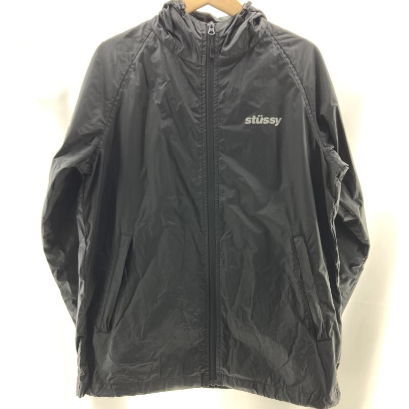 【中古】STUSSY ナイロンジャケット サイズM ストゥーシー ブラック[19]
