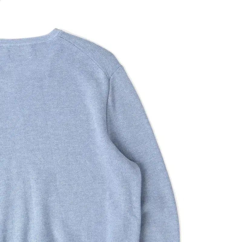 期間限定SALE実施中。 ポロ Ralph Lauren ラルフローレン ライト 青 コットン ラウンド ニット セーター