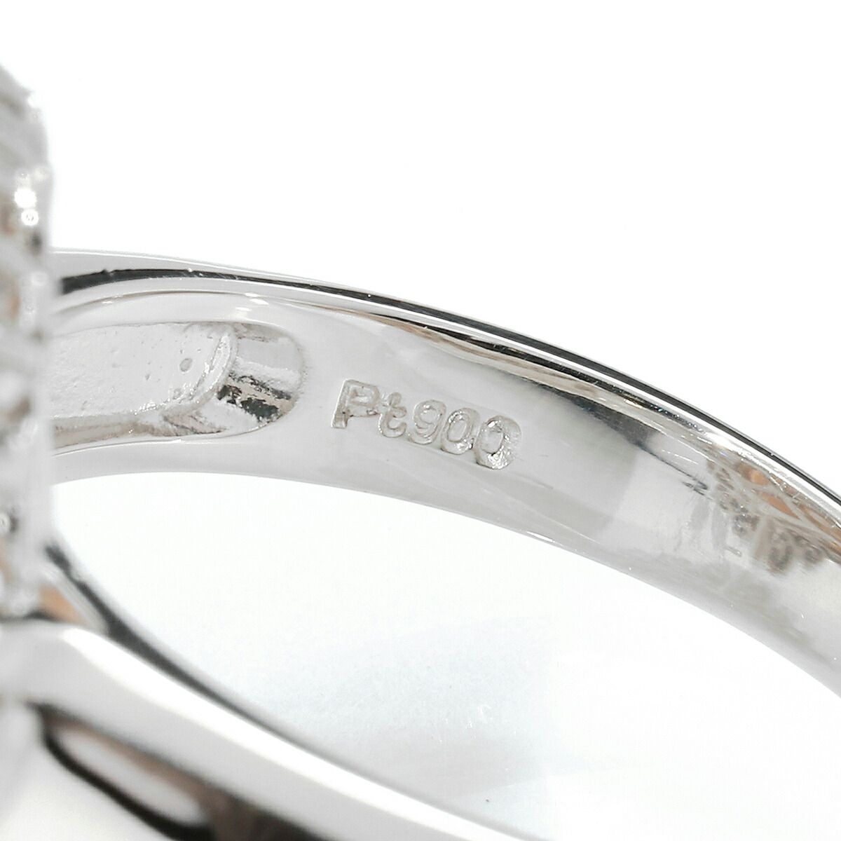 パールリング 指輪 真珠 ダイヤモンド 0.5ct Pt900 13号 中古  