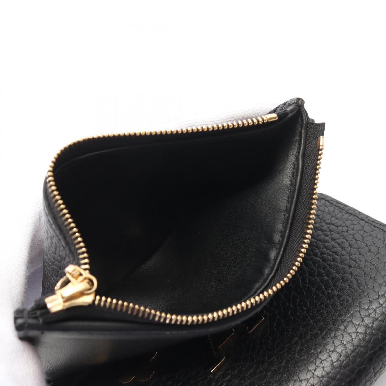 【最高級美品】ルイヴィトン カプシーヌ コンパクト 三つ折り財布 ノワール 黒 ルイ・ヴィトン LOUIS VUITTON 三つ折り財布 ポルトフォイユ