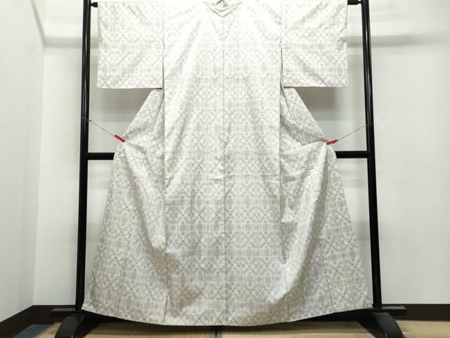 平和屋着物○本場大島紬 風景花文 正絹 逸品 DAAU5627ps