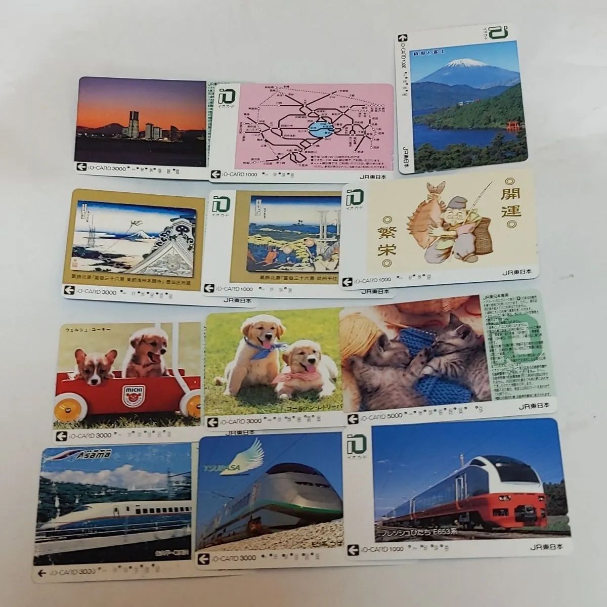 ❖イオカード❖『JR東日本』12種/15枚セットアイテムです！使用済です