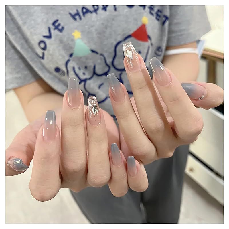ネイルチップ・付け爪 monkey COLORBIRD フットネイルチップ 24枚 付け爪 可愛い(F162, 足