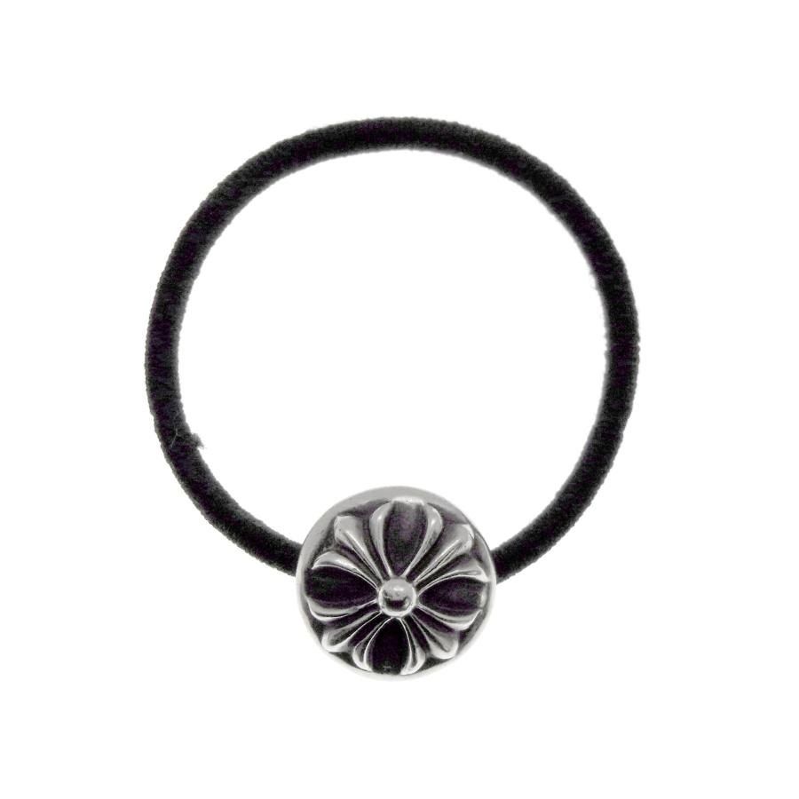 クロムハーツ CHROME HEARTS 【 HAIRBAND CH PLUS 】 オールド クロス ボール ボタン ヘアゴム コンチョ ブレスレット　35898