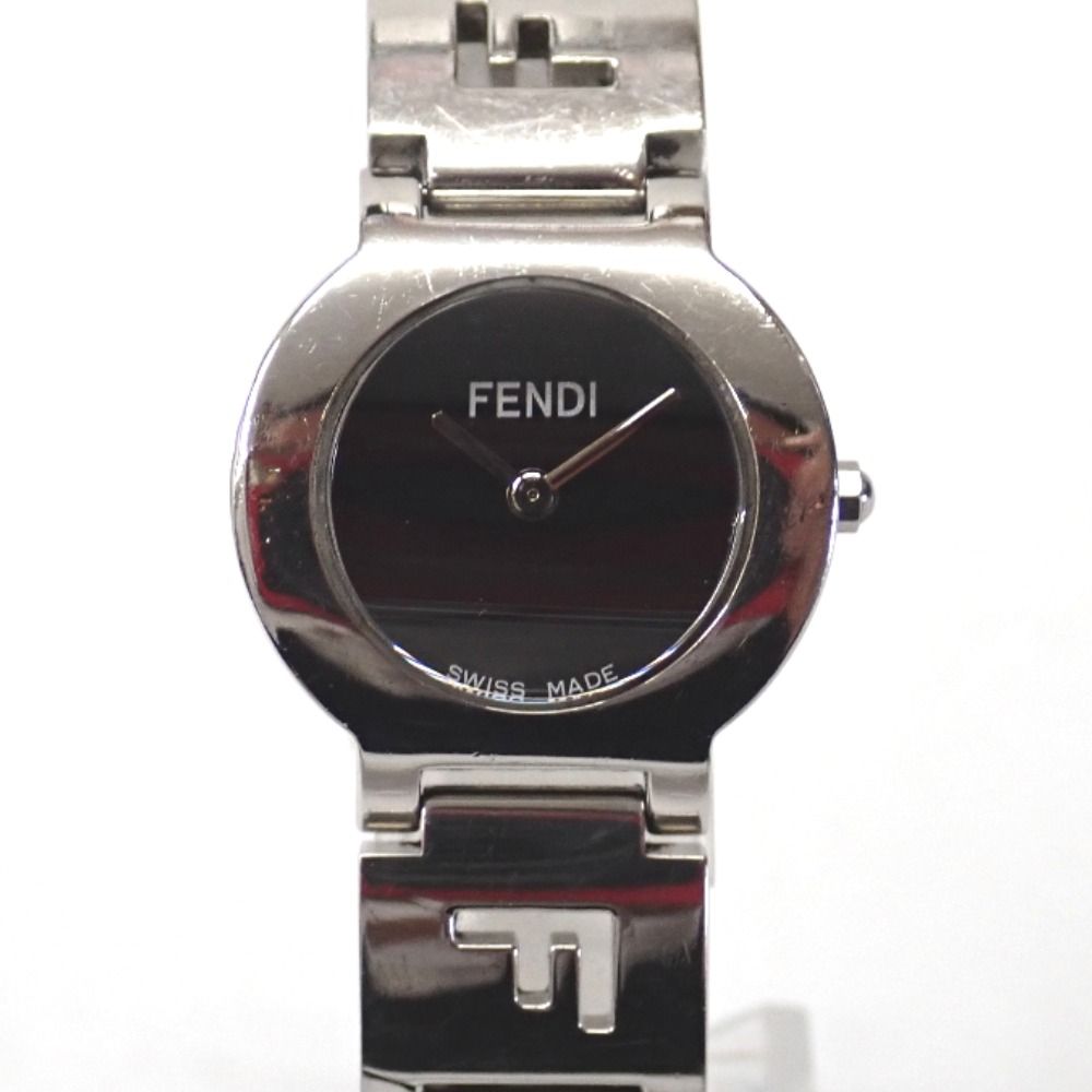 FtTh599621 フェンディ 腕時計 クォーツ 2針 アナログ 3050L ブラック文字盤 レディース FENDI
