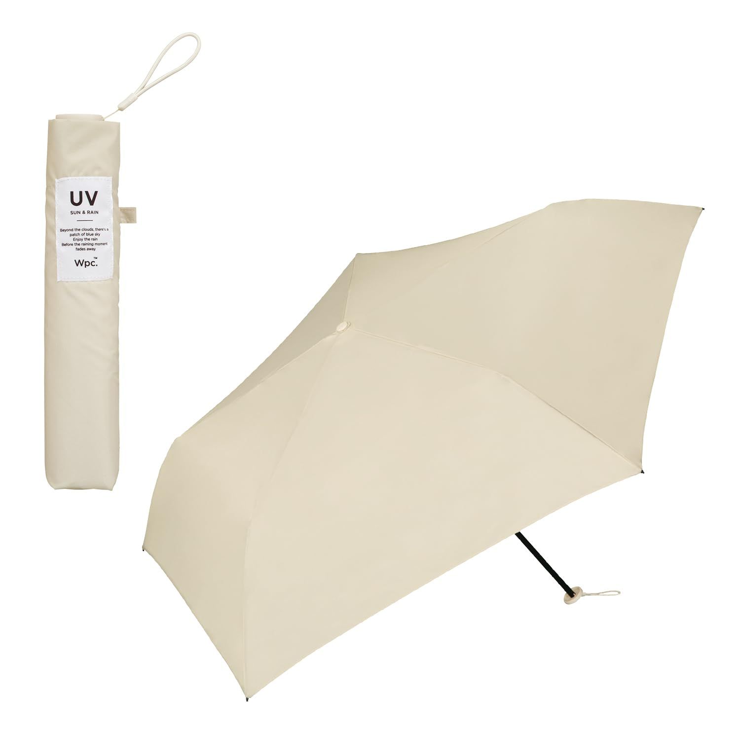【2024】Wpc. 超軽量 雨傘 [Air-Light]ソリッド ミニ ベージュ 折りたたみ傘 レディース 55cm 115g おしゃれ 可愛い 通勤 通学 旅行 コンパクト 小さい 軽い パステル 無地 女性 AL03-001-00 [ソリッド ベ