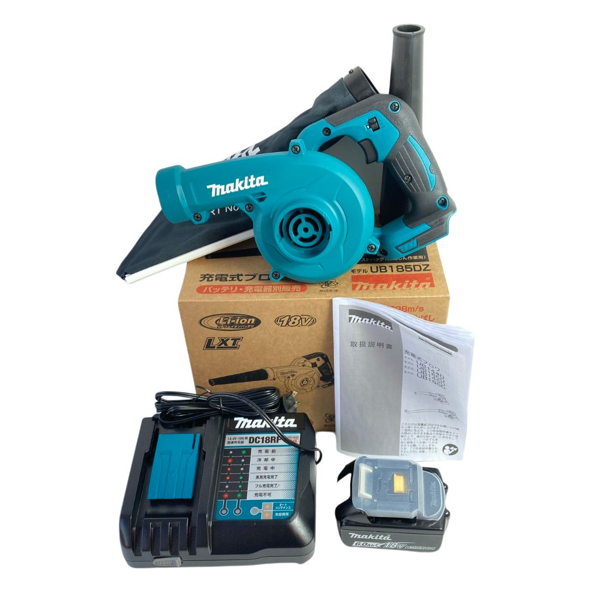 MAKITA マキタ 18V 充電式ブロワ (バッテリ1個・充電器付属 MAKITA マキタ 18V 充電式ブロワ (バッテリ1個・充電器付属