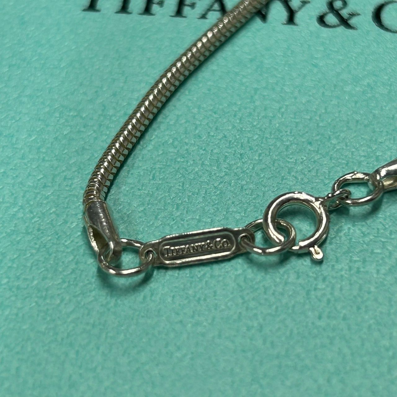 Tiffany&Co. ティファニー ナローバー ネックレス　スネークチェーン 楽天市場】TIFFANY&Co. ティファニー ナローバー ネックレス