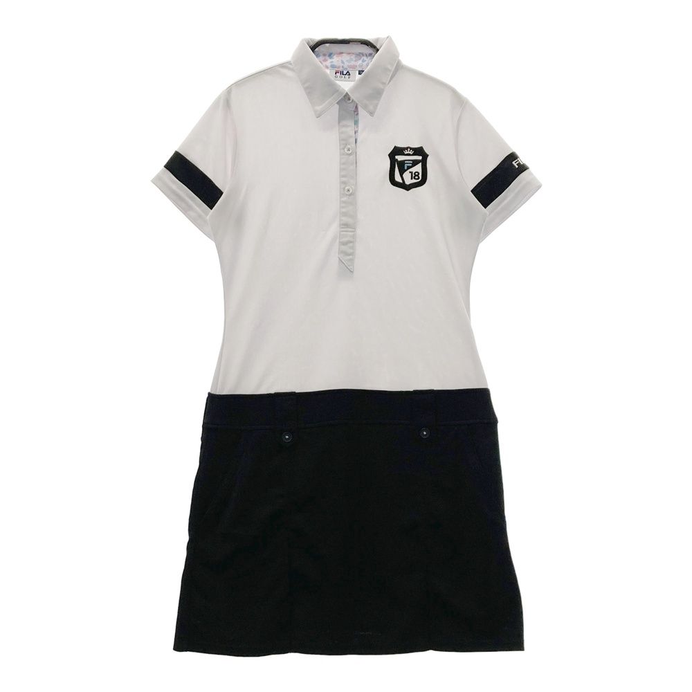 サイズ：S FILA GOLF フィラゴルフ 半袖ワンピース ホワイト系