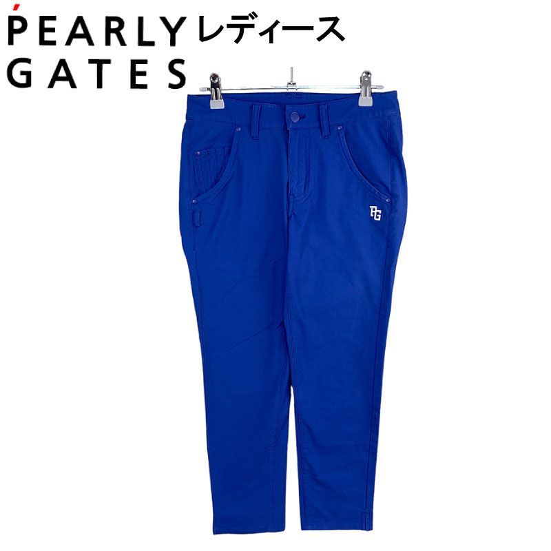 PEARLY GATES パーリーゲイツ グロップドパンツ ブルー 00 レディース