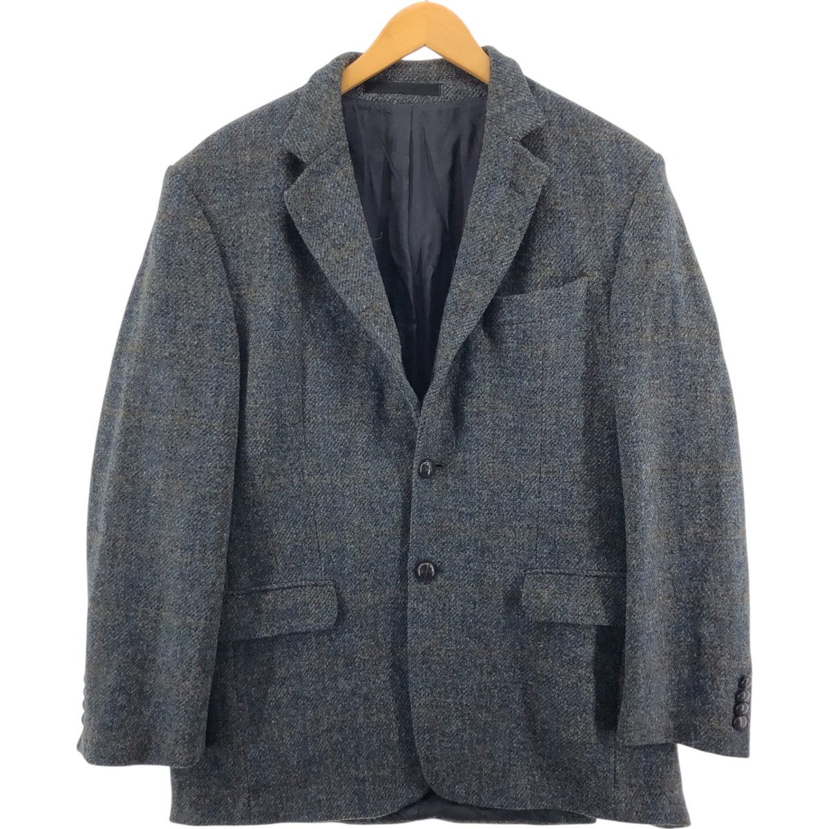 古着 マークスアンドスペンサー Marksu0026Spencer Harris Tweed ハリスツイード ウールテーラードジャケット メンズM相当/eaa509819