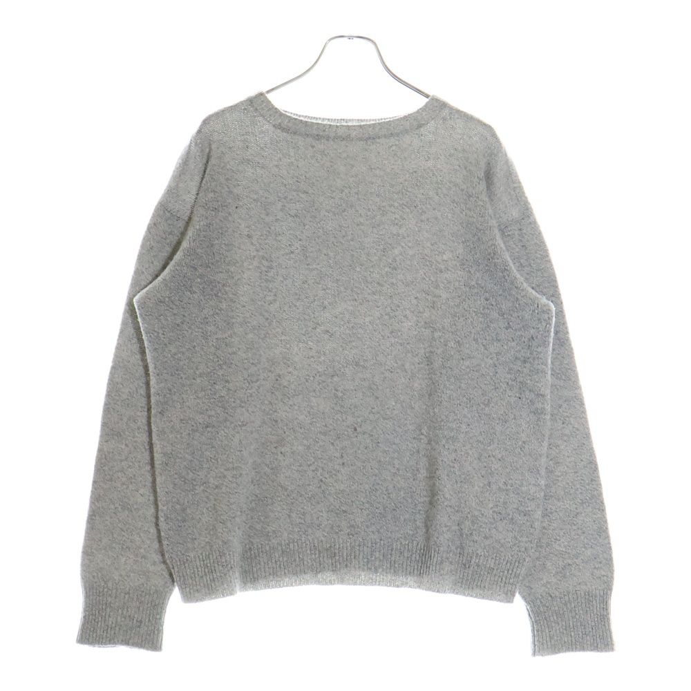 COMOLI 21AW ラムズウール ガンジーネックニット GRAY COMOLI / コモリ | ラムズウール ガンジーネックニット - Gray