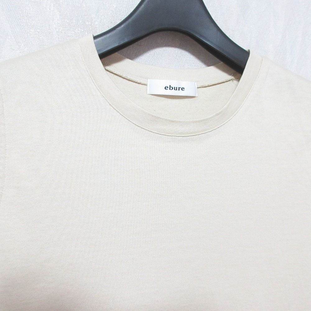 美品 ebure エブール クルーネック ノースリーブ カットソー タンクトップ 38 ベージュ レディース 古着 中古 美品 ebure エブール クルーネック ノースリーブ カットソー