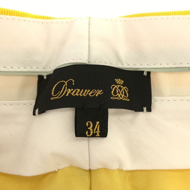 Drawer / ドゥロワー |総刺繍 リネンパンツ /シルク総裏地付き |34 Drawer / ドゥロワー | 総刺繍 リネンパンツ / シルク総裏地付き