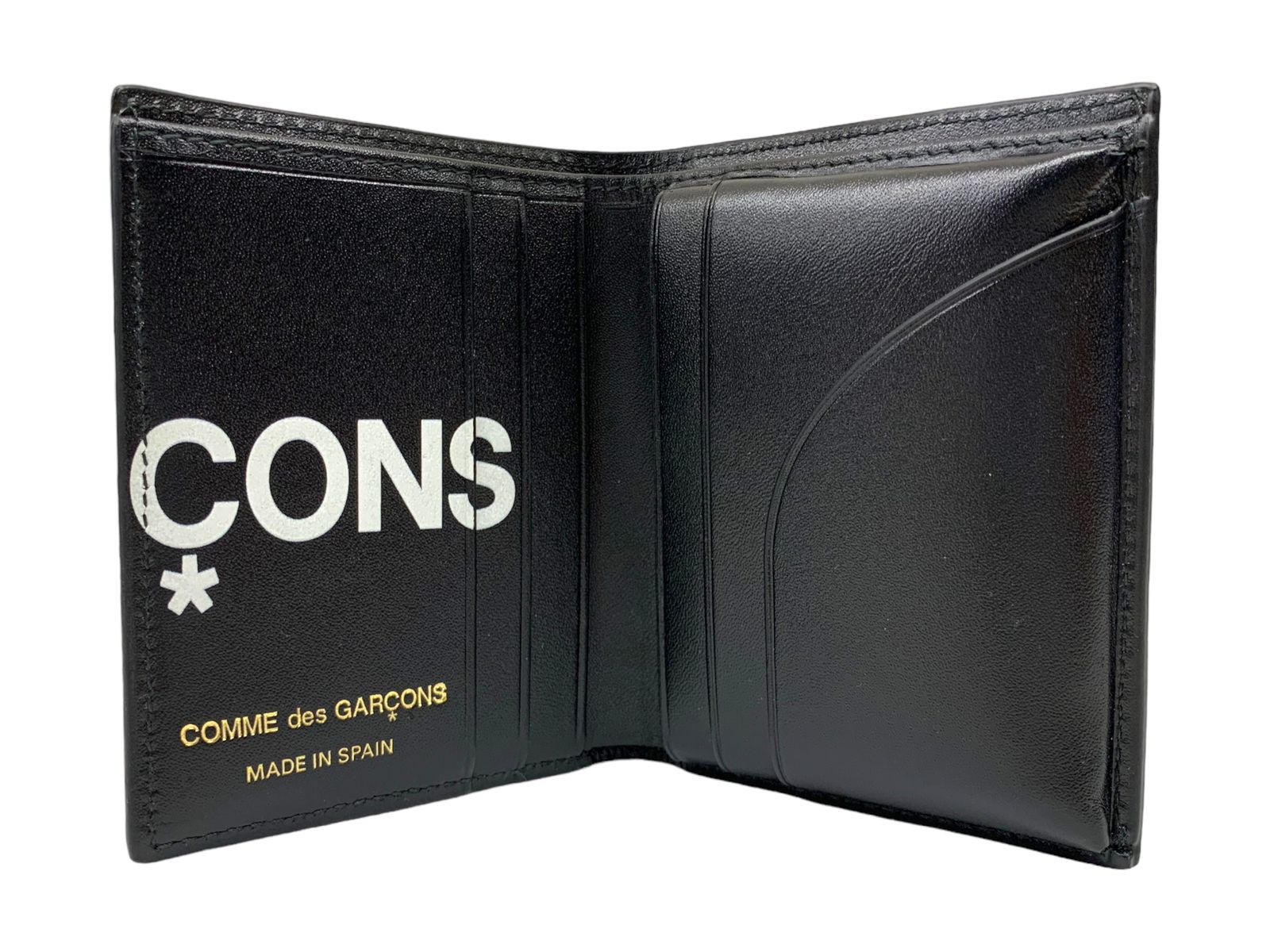 COMME des GARCONS (コムデギャルソン) HUGE LOGO WALLET BLACK 二