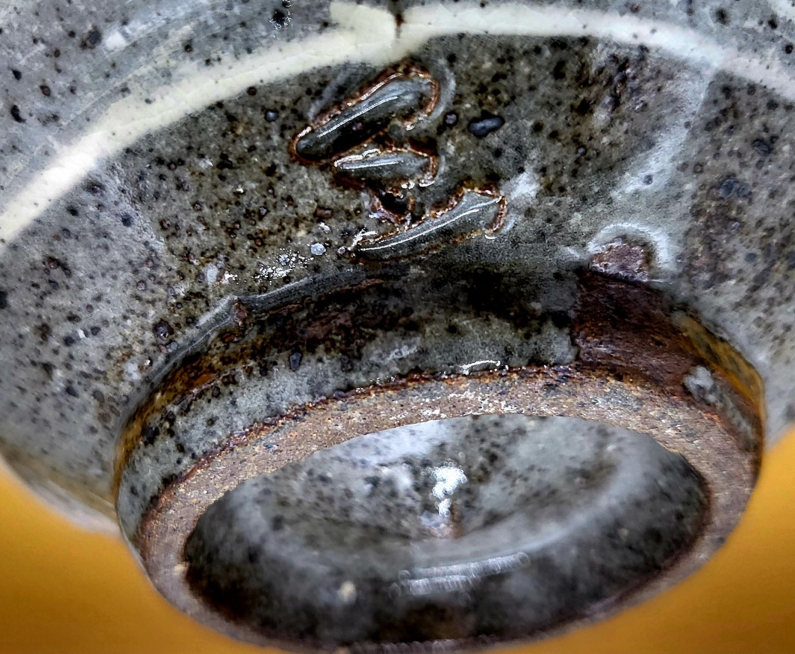 唐津焼 中里隆作 粉引三島彫茶碗 - メルカリ