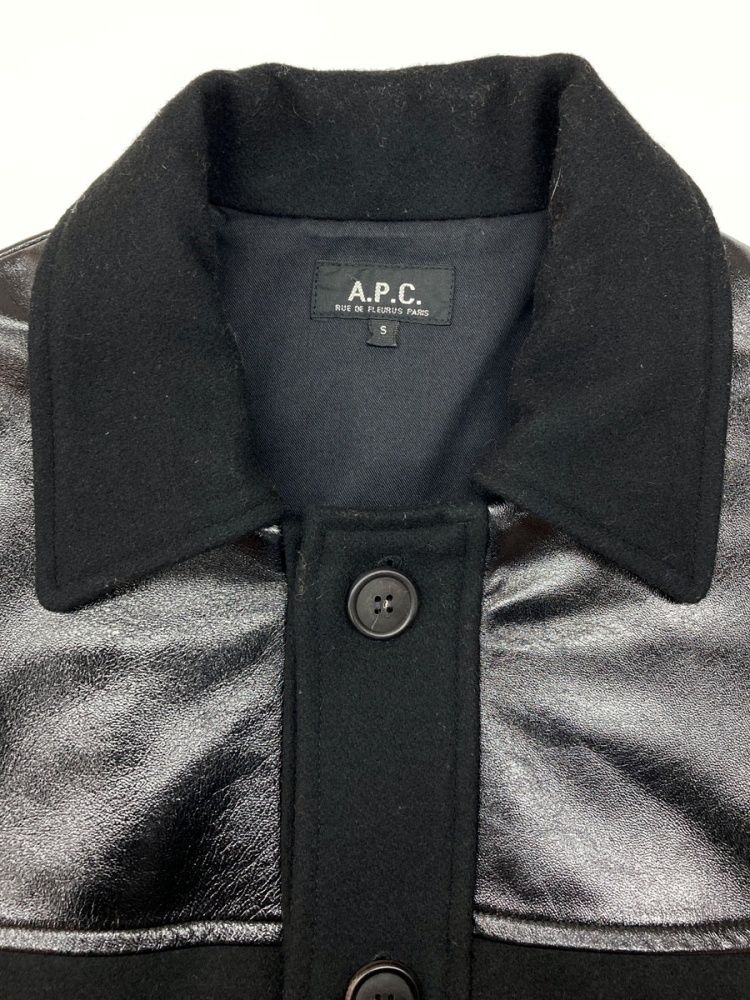 A.P.C. ドンキージャケット ウール レザー フランス製　希少 アーペーセー A.P.C. WOOL Donkey Jacket ウール ドンキー ジャケット