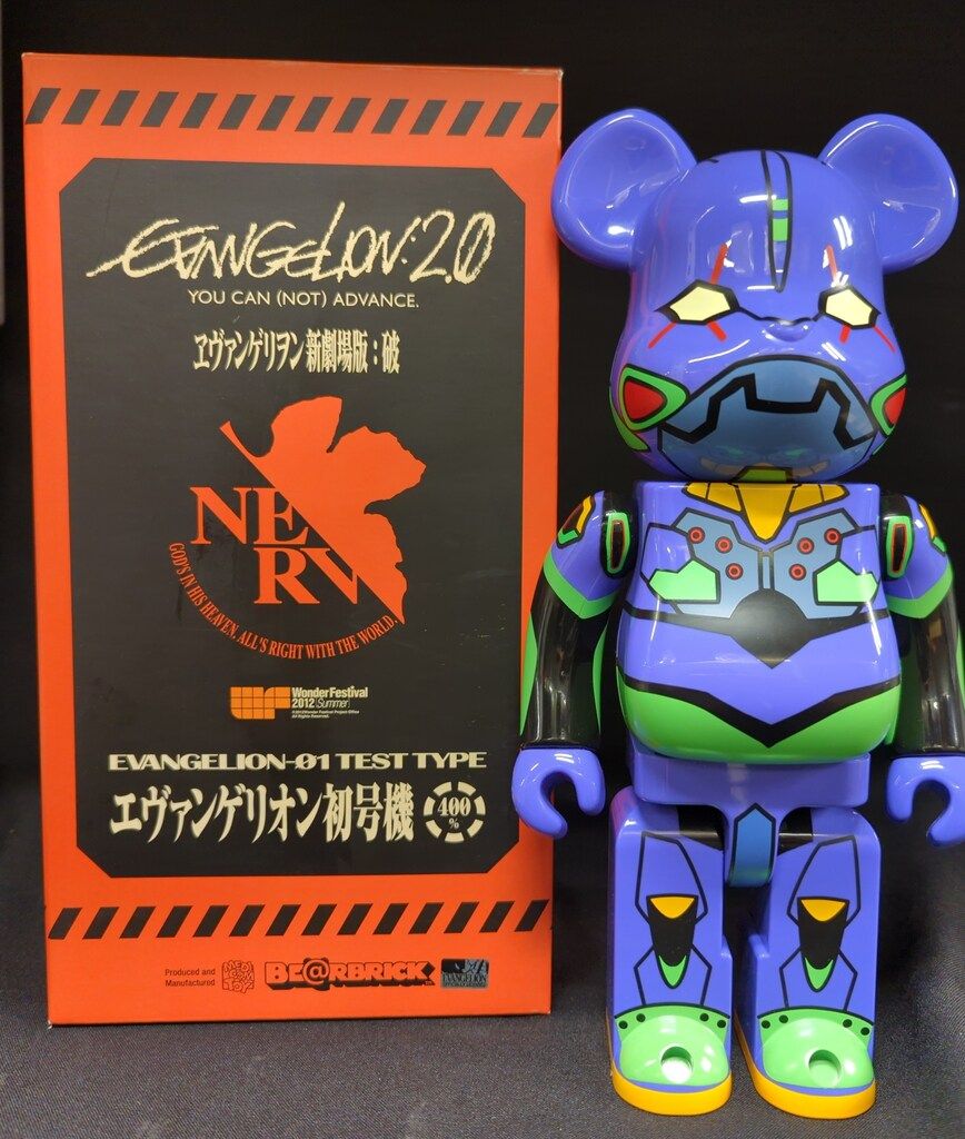 エヴァンゲリオン初号機 CHROME Ver. 100％＆400％ MEDICOMTOY BE@RBRICK エヴァンゲリオン 初号機 400% MEDICOM TOY - BE